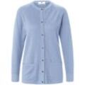 Strickjacke aus 100%Schurwolle Pure Tasmanian Wool Peter Hahn blau