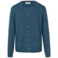 Twinset aus 100% Schurwolle-Pure Tasmanian Wool Peter Hahn blau