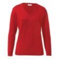 V-Pullover aus 100% Schurwolle Pure Tasmanian Wool Peter Hahn rot