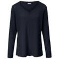 V-Pullover aus 100% Premium-Kaschmir include blau