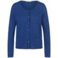 Cardigan aus 100 % Kaschmir FLUFFY EARS blau