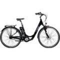 E-Bike ZÜNDAPP "Green 3.7" E-Bikes Gr. 48 cm, 28 Zoll (71,12 cm), schwarz (blau, schwarz) E-Bikes Pedelec, Elektrofahrrad für Damen u. Herren, Cityrad