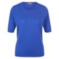 Rundhals-Pullover aus Schurwolle und Kaschmir include blau