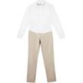 Jungen Chinohose, Hemd, Fliege, festlich (3-tlg.Set)