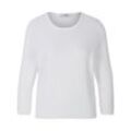 Rundhals-Pullover aus 100% Baumwolle Supima Peter Hahn weiss