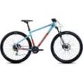 Mountainbike GHOST "Kato Essential AL" Gr. 40, blau (babyblau, dunkelorange), Fahrräder, 40cm, 29 Zoll (73,66cm), für Damen und Herren, Kettenschaltung