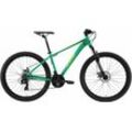 Mountainbike BIKESTAR Fahrräder Gr. 41 cm, 27,5 Zoll (69,85 cm), grün für Damen und Herren, Kettenschaltung