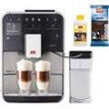 Melitta Kaffeevollautomat Barista T Smart® F 84/0-100, Edelstahl, Hochwertige Front aus Edelstahl, 4 Benutzerprofile & 18 Kaffeerezepte, schwarz