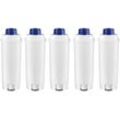 5x Trade-shop Wasser-Filter ersetzt dls C002, SER3017, 5513292811, 8004399327252 für DeLonghi Kaffeevollautomaten (z.B. Magnifica, PrimaDonna) /