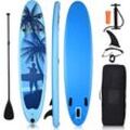 Costway - sup Board 335x75 cm aufblasbar Stand up Board, Stand up Paddling Board, Paddelboard, inkl. Rucksack, Pumpe, Sicherheitsleine, Reparaturset,