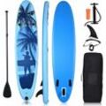 Costway - sup Board 305x75 cm aufblasbar Stand up Board, Stand up Paddling Board, Paddelboard, inkl. Rucksack, Pumpe, Sicherheitsleine, Reparaturset,