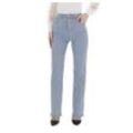 Ital-Design Straight-Jeans Damen Party & Clubwear (86359014) Destroyed-Look Glänzend High Waist Jeans in Hellblau, blau|silberfarben