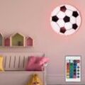 Kinder Decken Lampe dimmbar Fußball Glas Leuchte fernbedienung im Set inkl. rgb led Leuchtmittel