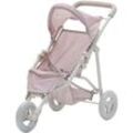 Olivia's Little World Jogging-Puppenwagen Polka Dot Princess, für Babypuppen, Pink Grau - Rosa