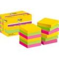 Post-it® Carnival Haftnotizen extrastark 654MTDR farbsortiert, 12 Blöcke