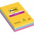 Post-it® Super Sticky Haftnotizen extrastark 46453SSA farbsortiert 3 Blöcke