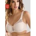 Minimizer-BH NUANCE Gr. 100, Cup E, beige (puder), Damen, Obermaterial: 79% Polyamid, 15% Polyester, 6% Elasthan, BHs, mit Bügel und transparenten Netzeinsätzen im Obercup