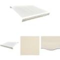 The Living Store Markisenbespannung Canvas Creme 4x3 m (ohne Rahmen) - Markisen - Creme