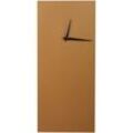 Beliani - Wanduhr Gold aus Eisen Rechteckig 22 x 50 cm Modern Minimalistisch Wohnaccessoires Dekoration für Wohnzimmer Schlafzimmer Küche Flur