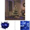 The Living Store LED-Lichterkette mit 2000 LEDs Blau 200 m PVC - Weihnachtsbeleuchtung