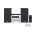 Suinga - Panasonic Mikrosystem (Hi-Fi, Bluetooth, usb, MP3, UKW-Radio, ...). Silberfarbe.