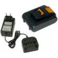 Trade Shop - Trade-Shop Ladegerät Netzteil + Li-Ion Akku 20V 5000mAh für Worx WX390.9 WX502 WX502.1 WX508 WX508.9 WX529 WX529.9 WX530 WX543 WX548