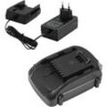 Trade Shop - Trade-Shop 2in1 Set: Li-Ion Akku 18V / 2000mAh + Ladegerät inkl. Netzteil für Worx WG154 WG154.9 WG155 WG155.5 WG155s WG156 WG157 WG157E