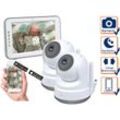Babyphone mit Kameras für 2 Kinder - Monitor und Handy App