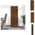 Aktenschränke - Living Büroschrank Braun Eichen-Optik 60x32x190 cm Holzwerkstoff