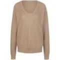 Rundhals-Pullover aus Seide und Kaschmir include beige, 38