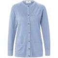 Strickjacke aus 100%Schurwolle Pure Tasmanian Wool Peter Hahn blau, 40