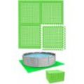 Poolunterlage für 305 cm Pool - 36 eva Matten - 1cm Outdoor Unterlegmatten Set