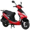 Alpha Motors Motorroller CityLeader 50 ccm 45 kmh EURO 5 rot