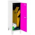 Simonrack Spind SIMONLOCKER DISM SINGLE weiß, pink 8425437120428, 1 Schließfach 30,0 x 50,0 x 101,5 cm