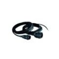 House Doctor Stoffkabel mit Fassung und Kupplung, Schwarz, E14, Max 40 W, 3 m Kabel, 220-240 V