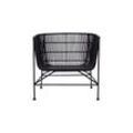 House Doctor Lounge Stuhl Cuun, 70 x 70 x 66,5 cm, Sitzhöhe: 36 cm, schwarz