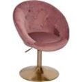 WOHNLING Loungesessel WL6.300 Samt rosa