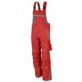 QUALITEX HIGH QUALITY WORKWEAR Latzhose PRO rot/grau Damen: 38 Herren: 44