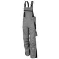 QUALITEX HIGH QUALITY WORKWEAR Latzhose PRO grau/schwarz Damen: 36 Herren: 42