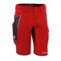 QUALITEX HIGH QUALITY WORKWEAR Shorts IRON rot/schwarz Damen: 38 Herren: 44