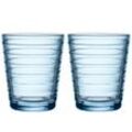 Iittala - Aino Aalto Glasbecher 22 cl, aqua (2er-Set)