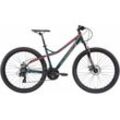 Mountainbike BIKESTAR Fahrräder Gr. 43 cm, 27,5 Zoll (69,85 cm), grün für Damen und Herren, Kettenschaltung