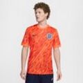 England (Women's Team) 2024/25 Stadium Goalkeeper Nike Dri-FIT Replika-Kurzarm-Fußballtrikot (Herren) - Orange