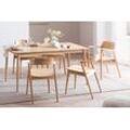 SIT Esstisch, mit sichtbarer Maserung, beige