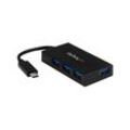 Startech - com 4 Port usb 3.0 Hub - usb-c zu 4x usb-a - Inklusive Netzteil - usb 3.0 (3.1 Gen 1) Type-C - usb 3.0 (3.1 Gen 1) Type-A - 0,114 m - 5000