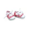 Sophias by Teamson Kids Light Pink Canvas Sneaker Schuh mit Schnürsenkel für 18 Puppen