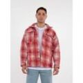 Lumberjacket Jacket Kapitone Herren Flanelljacke kariert Hemdjacke Holzfäller m Rot