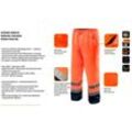 Warnschutz Regenhose EN ISO 20471 orange L - Leuchtorange oder Leuchtgelb