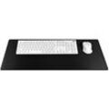 Mauspad Große Mausmatte Mousepad 700x300x2mm Anti Rutsch Matte (unter Maus und Tastatur) kompatibel mit Gamer, Grafikdesigner, Büro - Schwarz