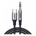 Typ-C auf Aux Audio 3,5mm Jack Anschluss Handy Adapter Kabel Smartphone in Schwarz - Ugreen